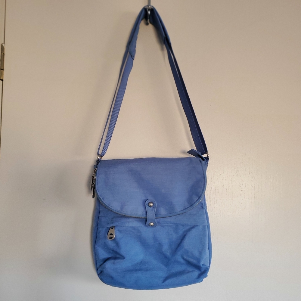 Baggallini Fold Over Shoulder Bag Blue